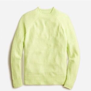 J. Crew Roll Neck Sweater Neon Yellow Small‎